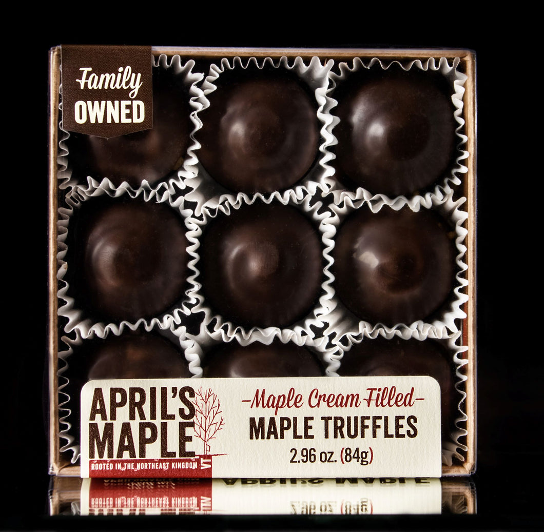 Dark Cocoa Maple Cream Truffles